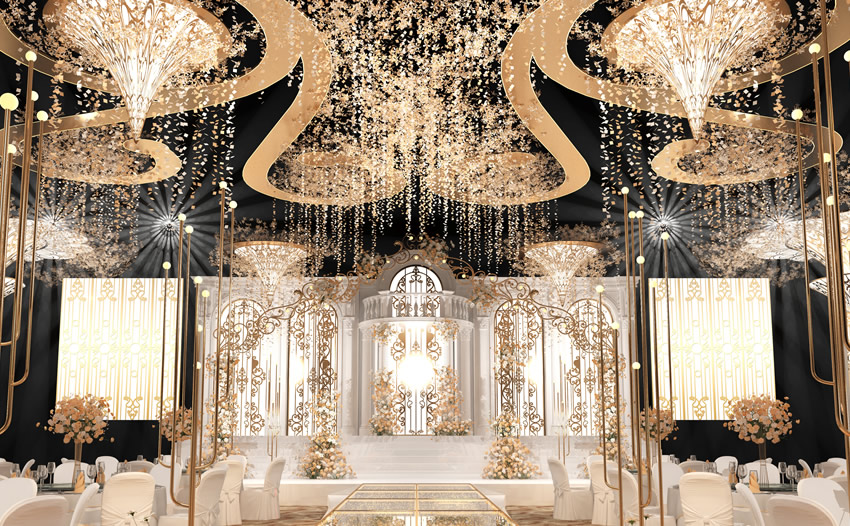 马龙花木兰喜事汇金色大厅效果展示